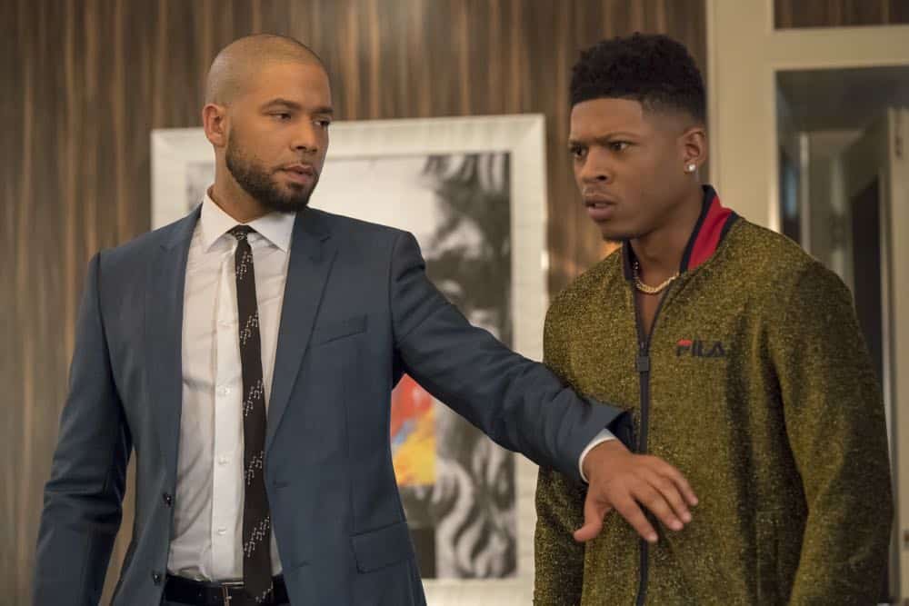 EMPIRE: L-R: Jussie Smollett and Bryshere Y. Gray in the "Pride" episode of EMPIRE airing Wednesday, Oct. 10 (8:00-9:00 PM ET/PT) on FOX. @2018 Fox Broadcasting Co. CR: Chuck Hodes/FOX.