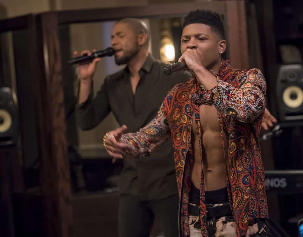 EMPIRE: L-R: Jussie Smollett and Bryshere Y. Gray in the "Pride" episode of EMPIRE airing Wednesday, Oct. 10 (8:00-9:00 PM ET/PT) on FOX. @2018 Fox Broadcasting Co. CR: Chuck Hodes/FOX.