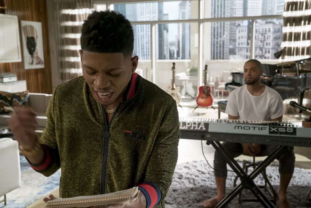 EMPIRE: L-R: Bryshere Y. Gray and Jussie Smollett in the "Pride" episode of EMPIRE airing Wednesday, Oct. 10 (8:00-9:00 PM ET/PT) on FOX. @2018 Fox Broadcasting Co. CR: Chuck Hodes/FOX.