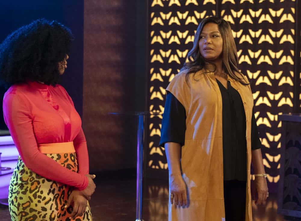 STAR: L-R: Brandy Norwood and Queen Latifah in the "A Family Affair" episode of STAR airing Wednesday, Oct. 10 (9:00-10:00 PM ET/PT) on FOX. ©2018 Fox Broadcasting Co. CR: Wilford Harewood/FOX