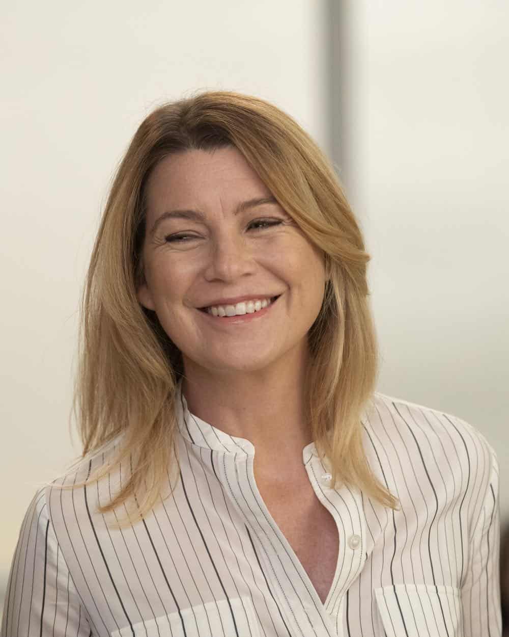 GREY'S ANATOMY - "Momma Knows Best" - Meredith turns heads when she shows up to work done up and ready for her blind date later that day, while Alex makes a questionable decision in order to save a patient. Meanwhile, the burden of knowing Teddy's secret keeps Maggie up at night, ultimately making her decide she has to tell someone, on "Grey's Anatomy," THURSDAY, OCT. 11 (8:00-9:01 p.m. EDT), on The ABC Television Network. (ABC/Rick Rowell) ELLEN POMPEO