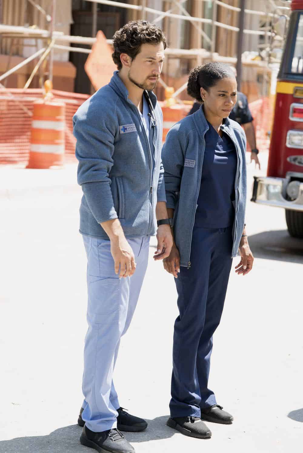STATION 19 - "Under The Surface" - It's a life-and-death situation when a young boy falls into water pipes beneath the city of Seattle. With the clock ticking, the firefighters of Station 19 jump into action to save his life, on ABC's "Station 19," THURSDAY, OCT. 11 (9:01-10:00 p.m. EDT), on The ABC Television Network. (ABC/Eric McCandless) GIACOMO GIANNIOTTI, KELLY MCCREARY