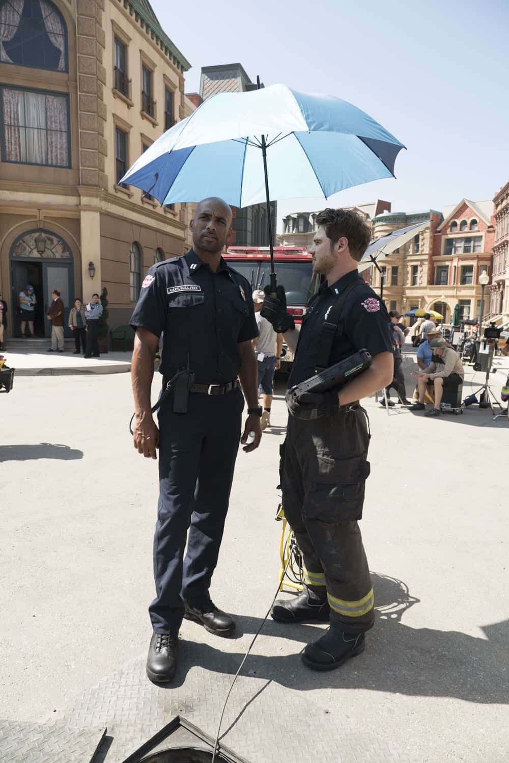 STATION 19 - "Under The Surface" - It's a life-and-death situation when a young boy falls into water pipes beneath the city of Seattle. With the clock ticking, the firefighters of Station 19 jump into action to save his life, on ABC's "Station 19," THURSDAY, OCT. 11 (9:01-10:00 p.m. EDT), on The ABC Television Network. (ABC/Eric McCandless) BORIS KODJOE, GREY DAMON