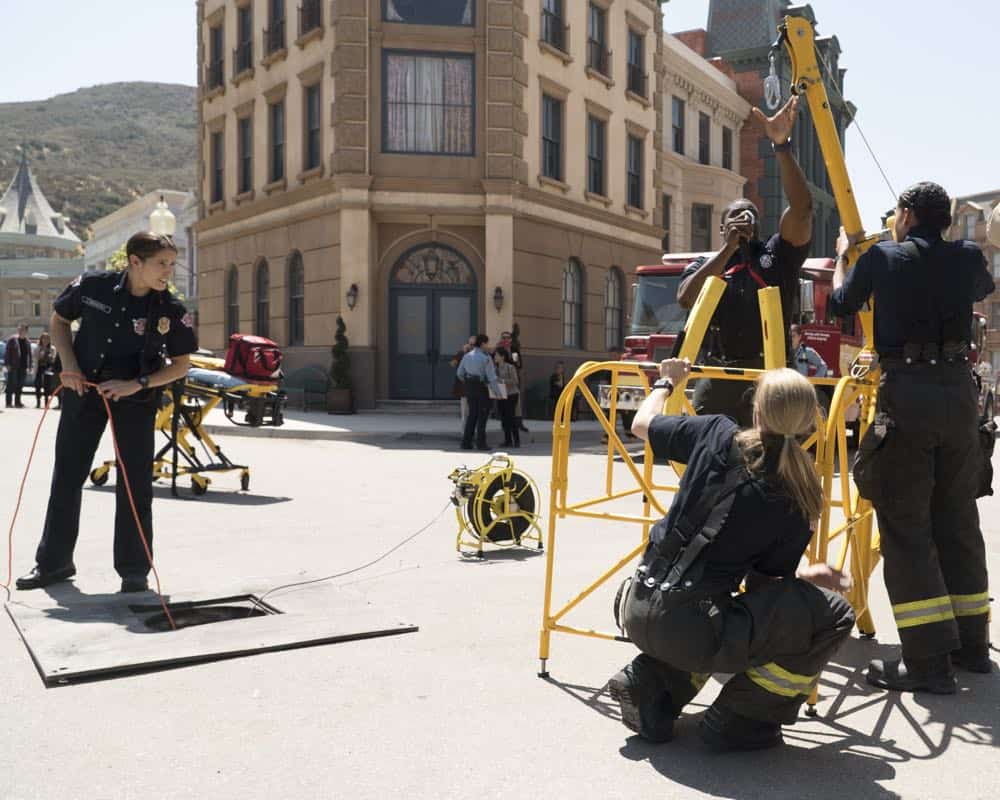 STATION 19 - "Under The Surface" - It's a life-and-death situation when a young boy falls into water pipes beneath the city of Seattle. With the clock ticking, the firefighters of Station 19 jump into action to save his life, on ABC's "Station 19," THURSDAY, OCT. 11 (9:01-10:00 p.m. EDT), on The ABC Television Network. (ABC/Eric McCandless)