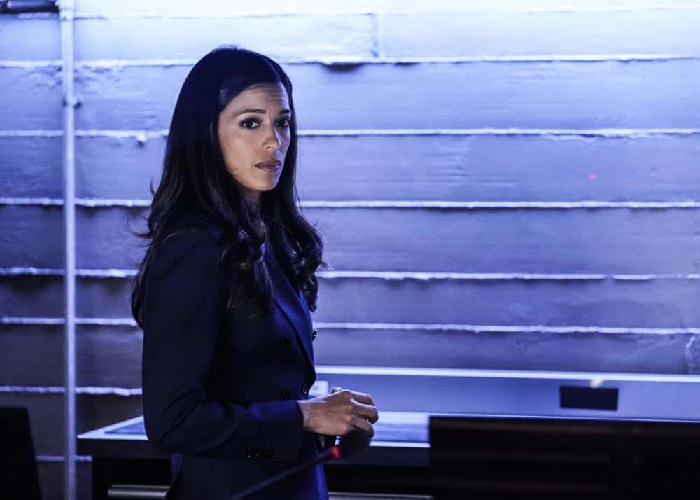 "Fire and Smoke" -- The SWAT team is enlisted by Hondo's new romantic interest, Deputy District Attorney Nia Wells (Nikiva Dionne), to protect the jurors of a high-profile bribery trial, after some of them are targeted by organized crime in a series of fire-bombings, on S.W.A.T., Thursday, Oct. 11 (10:00-11:00 PM, ET/PT) on the CBS Television Network. Pictured: Stephanie Sigman as Jessica Cortez. Photo: Robert Voets/CBS é2018 CBS Broadcasting, Inc. All Rights Reserved