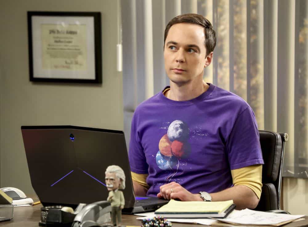 "The Tam Turbulence" -- Pictured: Sheldon Cooper (Jim Parsons). When Sheldon won't tell anyone why he's never mentioned Tam (Robert Wu), his childhood best friend, Leonard takes matters into his own hands. Also, Bernadette and Penny take out Raj's fiancée, Anu (Rati Gupta), for dinner to get the skinny on her, on THE BIG BANG THEORY, Thursday, Oct. 11 (8:00-8:31 PM, ET/PT) on the CBS Television Network. Jerry O'Connell returns as Sheldon's brother, George. Photo: Michael Yarish/CBS é2018 CBS Broadcasting, Inc. All Rights Reserved.
