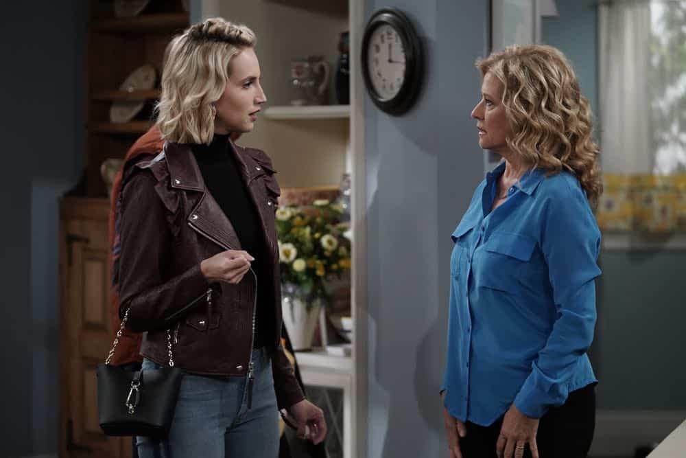 LAST MAN STANDING: L-R: Molly McCook and Nancy Travis in the “Giving Mike The Business” episode of LAST MAN STANDING airing Friday, Oct. 12 (8:00-8:30 PM ET/PT) on FOX. © 2018 FOX Broadcasting. CR: Michael Becker / FOX. LAST MAN STANDING: L-R: Molly McCook and Nancy Travis in the “Giving Mike The Business” episode of LAST MAN STANDING airing Friday, Oct. 12 (8:00-8:30 PM ET/PT) on FOX. © 2018 FOX Broadcasting. CR: Michael Becker / FOX.