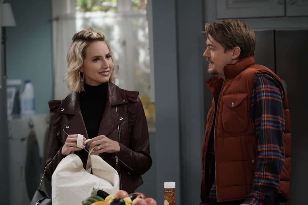 LAST MAN STANDING: L-R: Molly McCook and Christoph Sanders in the “Giving Mike The Business” episode of LAST MAN STANDING airing Friday, Oct. 12 (8:00-8:30 PM ET/PT) on FOX. © 2018 FOX Broadcasting. CR: Michael Becker / FOX. LAST MAN STANDING: L-R: Molly McCook and Christoph Sanders in the “Giving Mike The Business” episode of LAST MAN STANDING airing Friday, Oct. 12 (8:00-8:30 PM ET/PT) on FOX. © 2018 FOX Broadcasting. CR: Michael Becker / FOX.