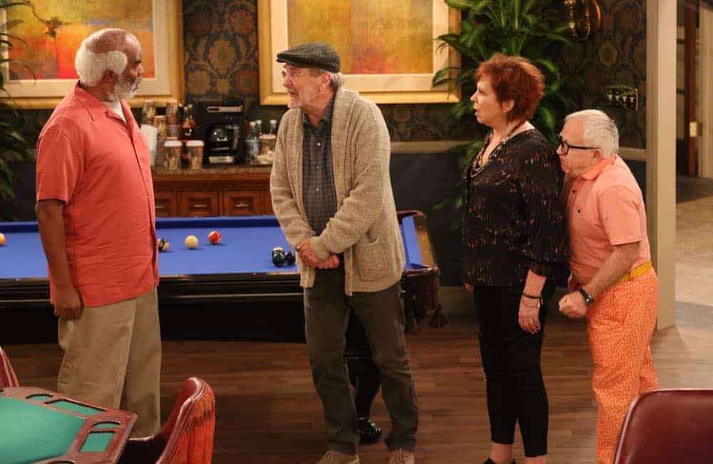 THE COOL KIDS: L-R: David Alan Grier, Martin Mull, Vicki Lawrence and Leslie Jordan in the "A Date With Destiny" episode of THE COOL KIDS airing Friday, Oct. 12 (8:30-9:00 PM ET/PT) on FOX. ©2018 Fox Broadcasting Co. Cr: Patrick McElhenney/FOX