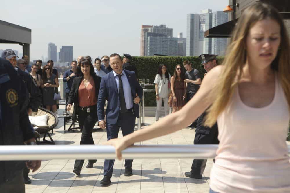 "Mind Games"While investigating a case involving a woman who shot her husband while she was drunk, DannyÃÂs instincts tell him there is more to the story. Also, Anthony ignores ErinÃÂs orders to drop an assault case; Frank holds an emergency drill for his inner circle; and Jamie and Eddie navigate their changing work-life dynamic, on BLUE BLOODS, Friday, Oct. 12 (10:00-11:00 PM, ET/PT) on the CBS Television Network. Pictured: Marisa Ramirez, Donnie Wahlberg Photo: Craig Blankenhorn/CBS é2018CBS Broadcasting Inc. All Rights Reserved. ÃÂMind GamesààWhile investigating a case involving a woman who shot her husband while she was drunk, DannyÃÂs instincts tell him there is more to the story. Also, Anthony ignores ErinÃÂs orders to drop an assault case; Frank holds an emergency drill for his inner circle; and Jamie and Eddie navigate their changing work-life dynamic, on BLUE BLOODS, Friday, Oct. 12 (10:00-11:00 PM, ET/PT) on the CBS Television Network. Pictured: Marisa Ramirez, Donnie Wahlberg Photo: Craig Blankenhorn/CBS é2018CBS Broadcasting Inc. All Rights Reserved.