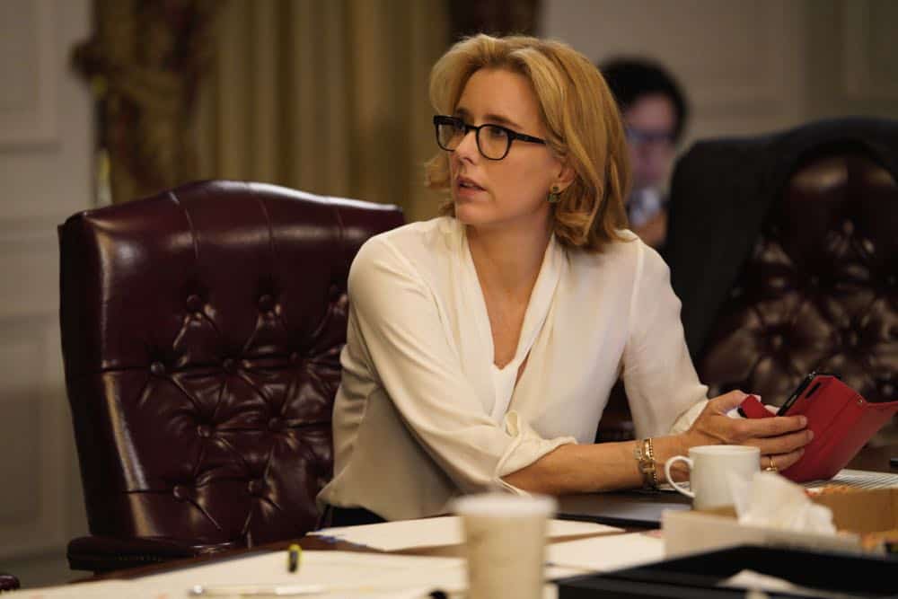 "The Chaos Game" -- When Elizabeth discovers that the White House attackers had support from overseas, she tries to hunt down those responsible without starting a war. Also, Henry comes face to face with one of the attackers, on MADAM SECRETARY, Sunday, Oct. 14 (10:30-11:30 PM, ET/10:00-11:00 PM, PT) on the CBS Television Network. Pictured Téa Leoni as Elizabeth McCord. Photo: Sarah Shatz/CBSé2018 CBS Broadcasting, Inc. All Rights Reserved