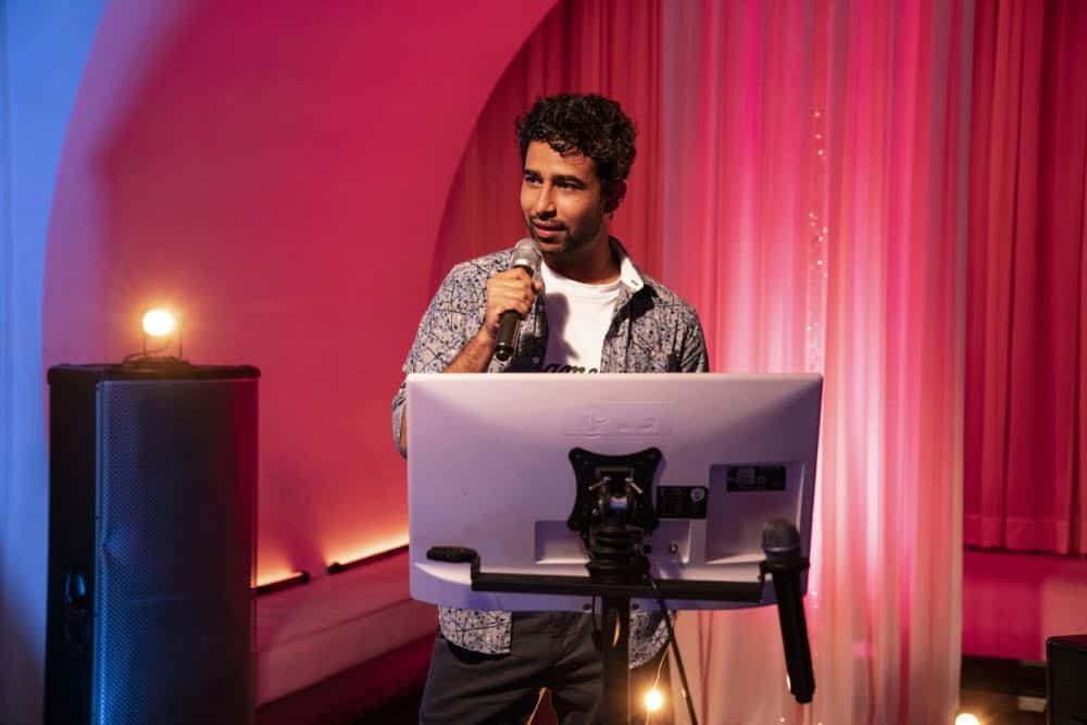 "Heavenly Taco Truck" -- Miles' wallet is stolen when he, Rakesh and Cara check out a food truck the God Account suggests that he "like." But when the account then suggests that he befriend a private investigator, Miles decides to turn the tables and have the PI help him track down the thief, who Miles believes is linked to the account, on GOD FRIENDED ME, Sunday, Oct. 14 (8:30-9:30 PM, ET/8:00-9:00 PM, PT) on the CBS Television Network. Pictured: Suraj Sharma as Rakesh Singh. Photo Credit: David Giesbrecht/é2018 Warner Bros. Entertainment Inc. All Rights Reserved.