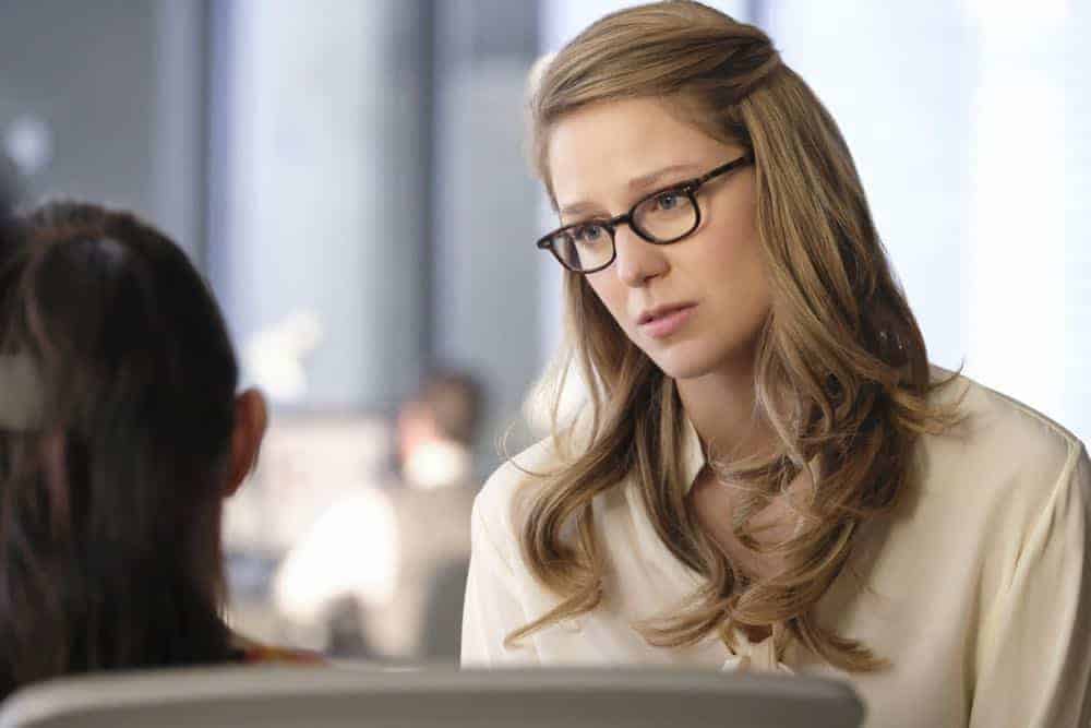 Supergirl -- "American Alien" -- Image Number: SPG401a_0450b.jpg -- Pictured (L-R): Nicole Maines as Nia Nal and Melissa Benoist as Kara/Supergirl -- Photo: Bettina Strauss/The CW -- é 2018 The CW Network, LLC. All Rights Reserved. Supergirl -- "American Alien" -- Image Number: SPG401a_0450b.jpg -- Pictured (L-R): Nicole Maines as Nia Nal and Melissa Benoist as Kara/Supergirl -- Photo: Bettina Strauss/The CW -- é 2018 The CW Network, LLC. All Rights Reserved.