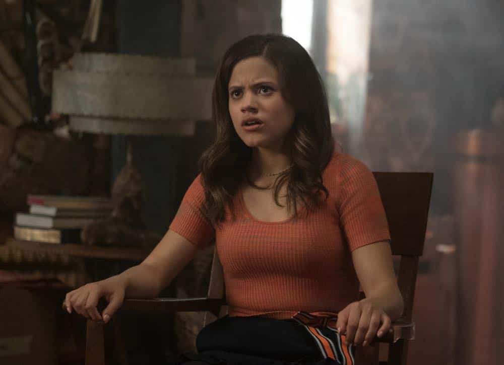 Charmed -- "Pilot"-- Image Number: CMD101c_0603.jpg -- Pictured: Sarah Jeffery as Maggie Vera -- Photo: Katie Yu/The CW -- é 2018 The CW Network, LLC. All Rights Reserved. Charmed -- "Pilot"-- Image Number: CMD101c_0603.jpg -- Pictured: Sarah Jeffery as Maggie Vera -- Photo: Katie Yu/The CW -- é 2018 The CW Network, LLC. All Rights Reserved.