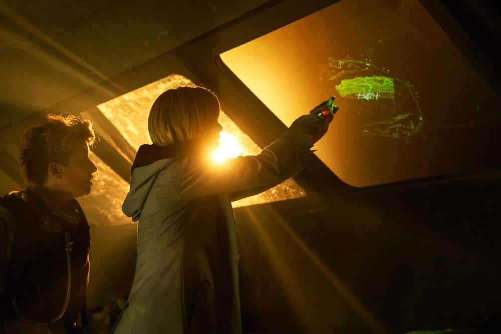 Picture shows: Angstrom (SUSAN LYNCH), The Doctor (JODIE WHITTAKER). "The Ghost Monument" airs Sunday, October 14th at 8/7c on BBC AMERICA. Picture shows: Angstrom (SUSAN LYNCH), The Doctor (JODIE WHITTAKER). "The Ghost Monument" airs Sunday, October 14th at 8/7c on BBC AMERICA.