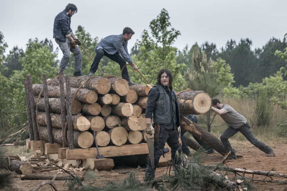 Norman Reedus as Daryl Dixon, Ross Marquand as Aaron - The Walking Dead _ Season 9, Episode 2 - Photo Credit: Jackson Lee Davis/AMC