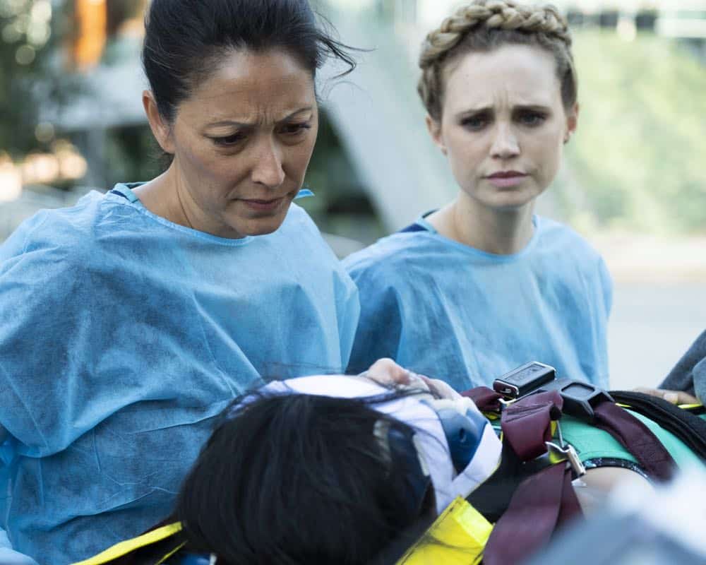 THE GOOD DOCTOR - "Tough Titmouse" - Shaun (Freddie Highmore) recalls his own past to help an intellectually disabled teenager face separation from his mother, while Claire (Antonia Thomas) is put between an injured teenage rock climber and her worried parents. Meanwhile, Glassman's (Richard Schiff) post-op hallucinations force him to confront a personal tragedy on "The Good Doctor," MONDAY, OCT. 15 (10:00-11:00 p.m. EDT), on The ABC Television Network. (ABC/Eike Schroter)<br /> THE GOOD DOCTOR - "Tough Titmouse" - Shaun (Freddie Highmore) recalls his own past to help an intellectually disabled teenager face separation from his mother, while Claire (Antonia Thomas) is put between an injured teenage rock climber and her worried parents. Meanwhile, Glassman's (Richard Schiff) post-op hallucinations force him to confront a personal tragedy on "The Good Doctor," MONDAY, OCT. 15 (10:00-11:00 p.m. EDT), on The ABC Television Network. (ABC/Eike Schroter)<br />
