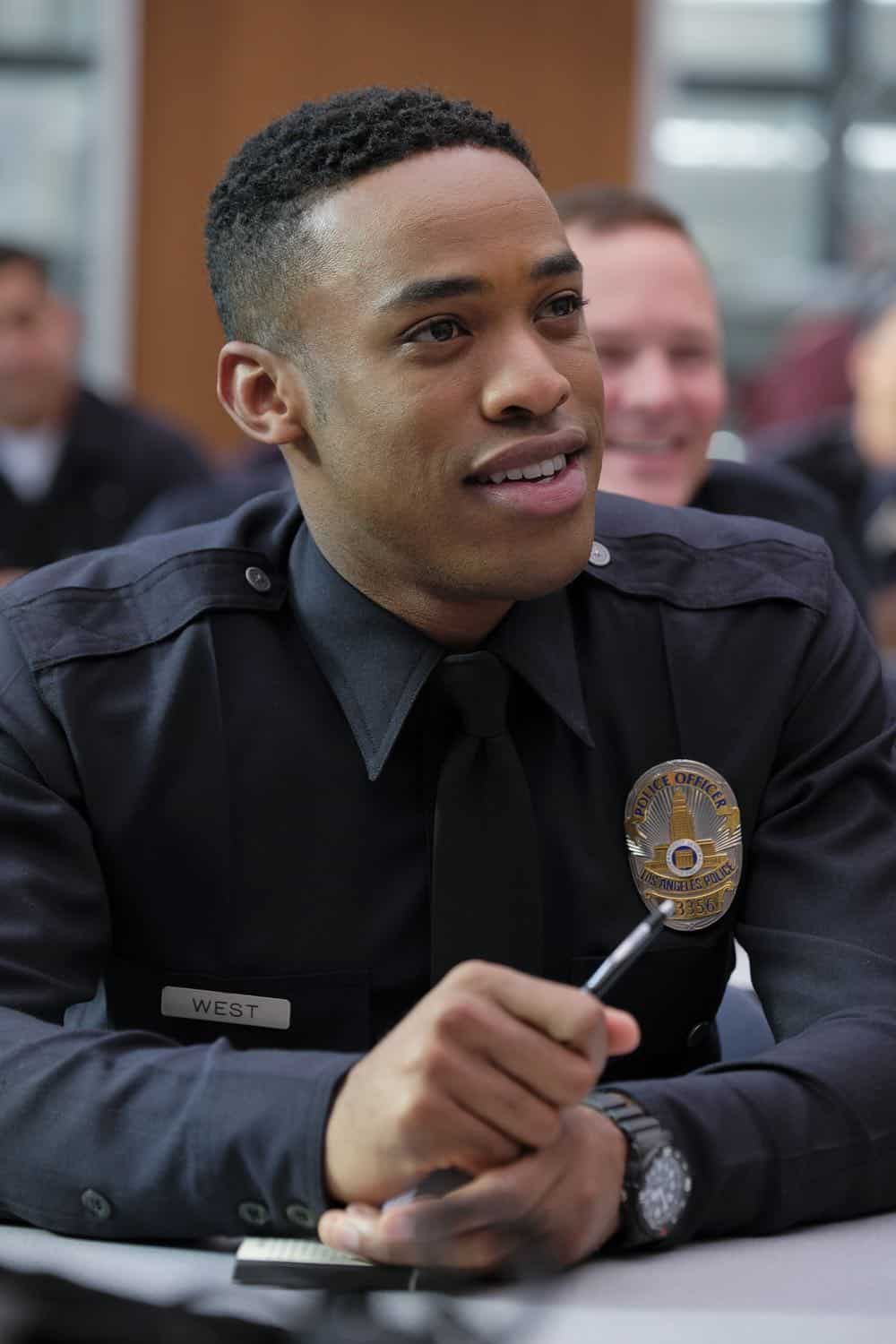 THE ROOKIE - "Pilot" - Starting over isn't easy, especially for small-town guy John Nolan who, after a life-altering incident, is pursuing his dream of being a police officer, on the premiere episode of "The Rookie," airing TUESDAY, OCT. 16 (10:00-11:00 p.m. EDT), on The ABC Television Network. (ABC/Tony Rivetti)