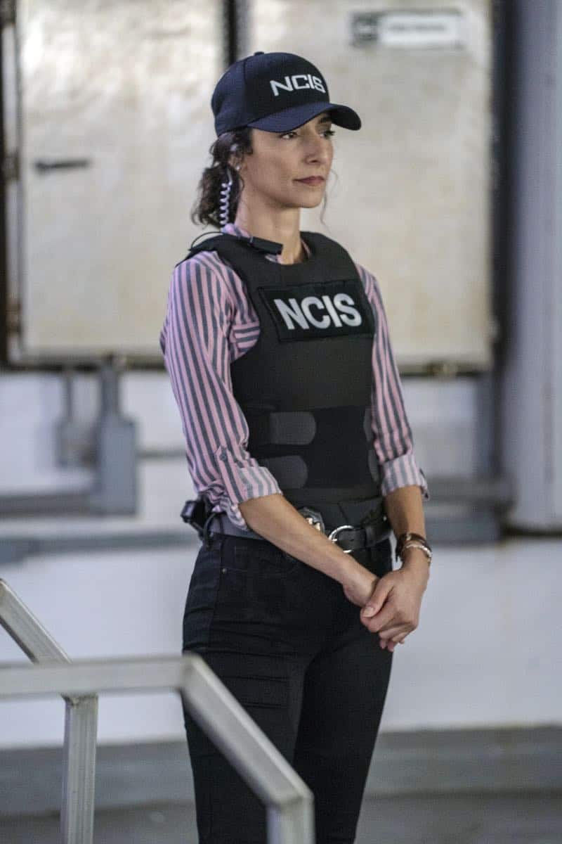 "Legacy" -- After a petty officer is found murdered under a shrimping boat, the NCIS investigation uncovers a conspiracy in the tight-knit local fishing community. Also, Lasalle awaits the final results of the tax fraud investigation into his familyÃÂs company, on NCIS: NEW ORLEANS, Tuesday, Oct. 16 (10:00-11:00 PM, ET/PT) on the CBS Television Network. Pictured: Necar Zadegan as Special Agent Hannah Khoury Photo: Skip Bolen/CBS é2018 CBS Broadcasting, Inc. All Rights Reserved