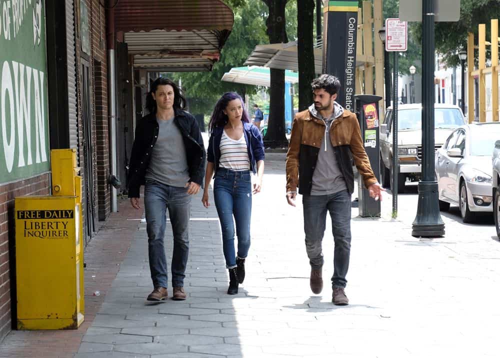 THE GIFTED: L-R: Blair Redford, Jamie Chung and Sean Teale in the "outMatched" episode of THE GIFTED airing Tuesday, Oct. 16 (8:00-9:00 PM ET/PT) on FOX. ©2018 Fox Broadcasting Co. Cr: Guy D'Alema/FOX.