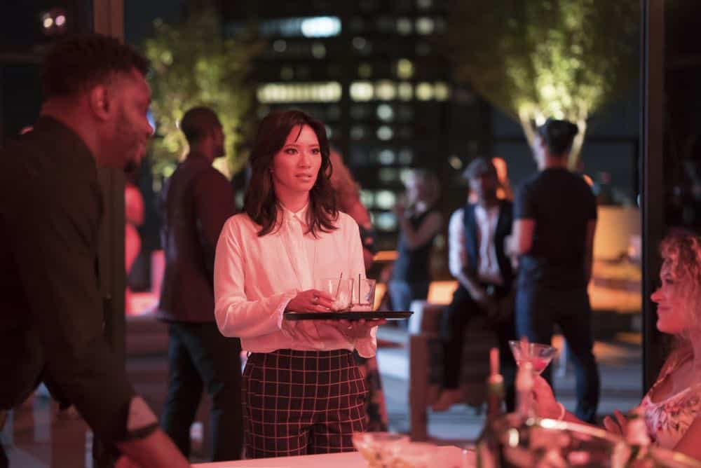 Black Lightning -- "The Book Of Consequences: Chapter Two: Black Jesus Blues" -- Image BLK202b_0222b.jpg -- Pictured: Chantal Thuy as Grace Choi -- Photo: Annette Brown/The CW -- é 2018 The CW Network, LLC. All rights reserved
