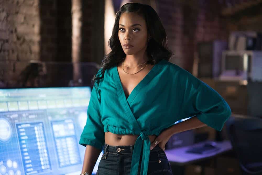 Black Lightning -- "The Book Of Consequences: Chapter Two: Black Jesus Blues" -- Image BLK202c_0322r.jpg -- Pictured: Nafessa Williams as Anissa -- Photo: Annette Brown/The CW -- é 2018 The CW Network, LLC. All rights reserved