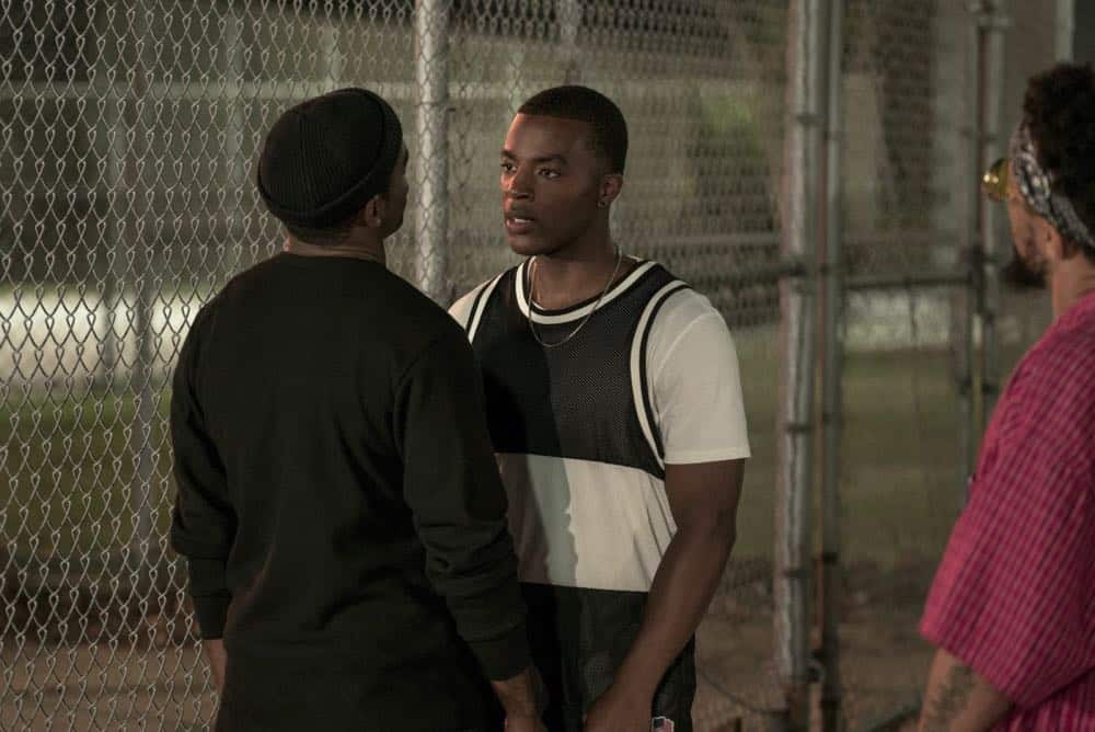 All American -- "99 Problems"-- Image Number: ALA102a_0200b.jpg -- Pictured (L-R): Jay Reeves as Shawn and Daniel Ezra as Spencer -- Photo: Jesse Giddings/The CW -- é 2018 The CW Network, LLC. All Rights Reserved