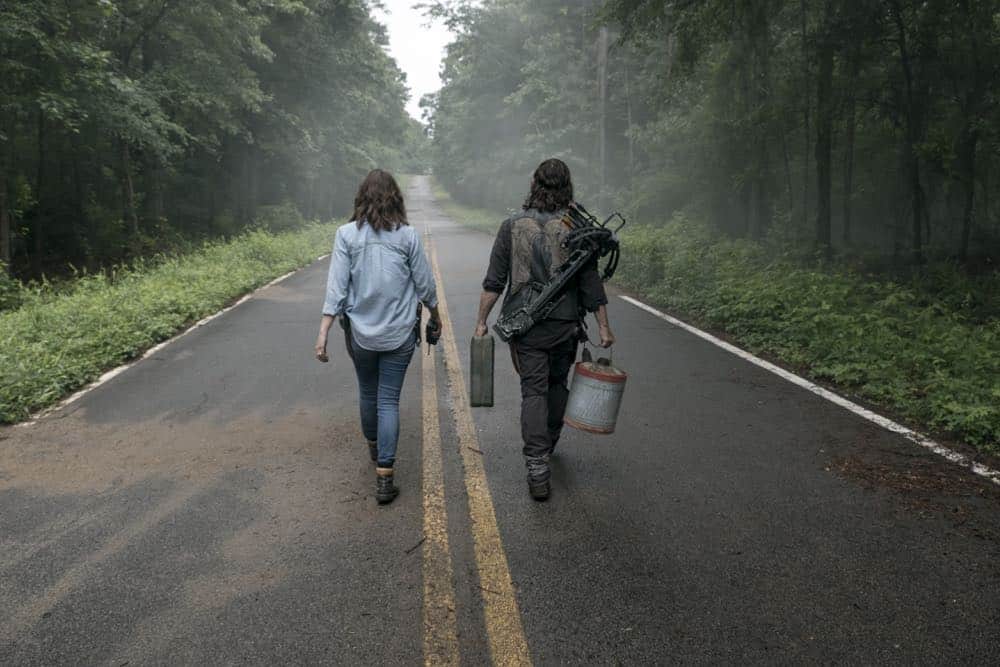 Norman Reedus as Daryl Dixon, Lauren Cohan as Maggie Rhee - The Walking Dead _ Season 9, Episode 3 - Photo Credit: Gene Page/AMC