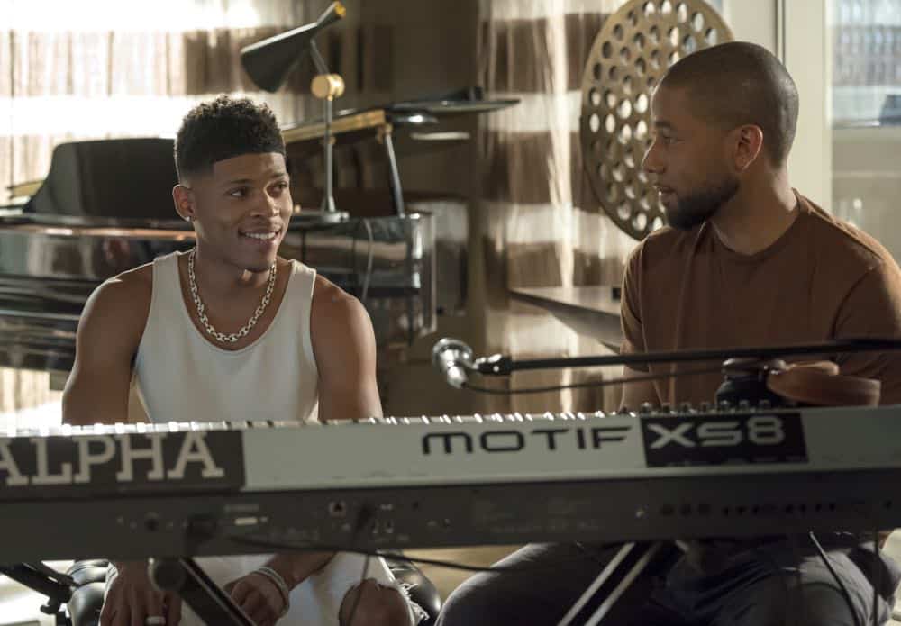 EMPIRE: L-R: Bryshere Y. Gray and Jussie Smollett in the "Love All, Trust A Few" episode of EMPIRE airing Wednesday, Oct. 17 (8:00-9:00 PM ET/PT) on FOX. @2018 Fox Broadcasting Co. CR: Chuck Hodes/FOX.