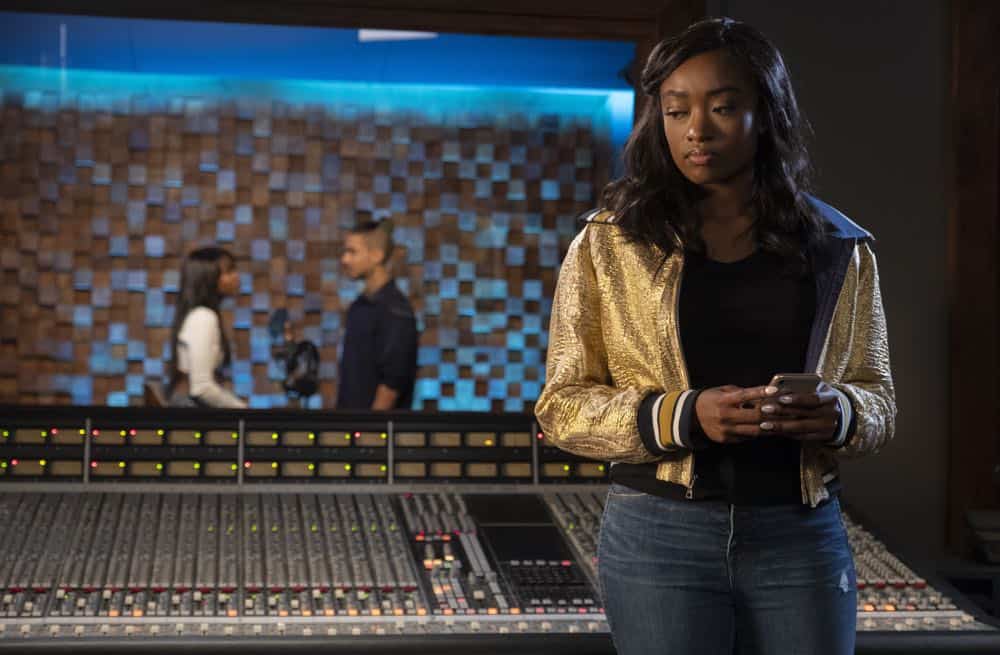 STAR: L-R: Ryan Destiny, Quincy Brown and guest star Kayla Brianna Smith in the "All Falls Down" episode of STAR airing Wednesday, Oct. 17 (9:00-10:00 PM ET/PT) on FOX. ©2018 Fox Broadcasting Co. CR: Wilford Harewood/FOX