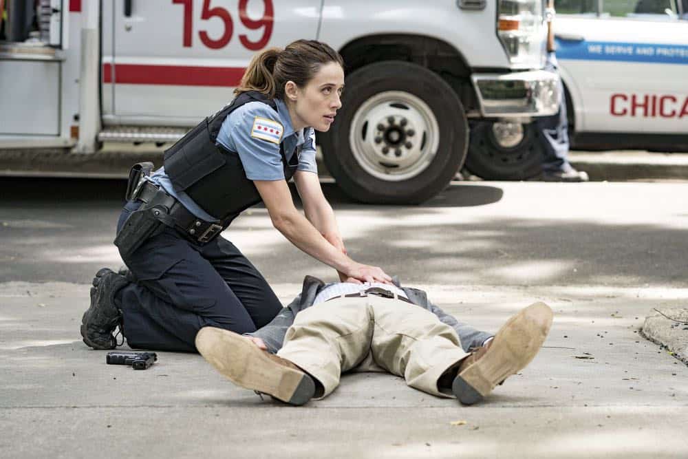 CHICAGO P.D. -- "Ride Along" Episode 604 -- Pictured: Marina Squerciati as Kim Burgess -- (Photo by: Matt Dinerstein/NBC)