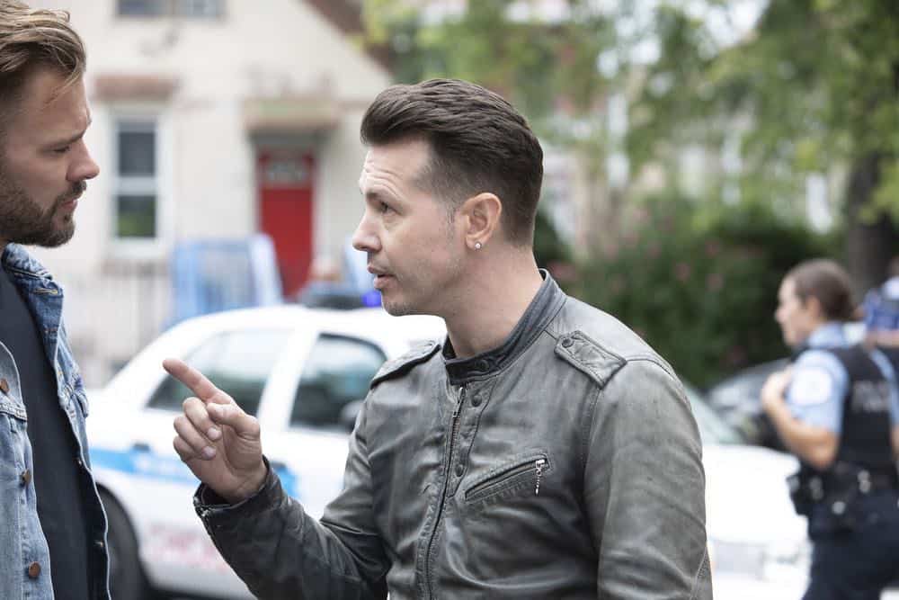 CHICAGO P.D. -- "Ride Along" Episode 604 -- Pictured: (l-r) Patrick John Flueger as Adam Ruzek, Jon Seda as Antonio Dawson -- (Photo by: Adrian Burrows/NBC)
