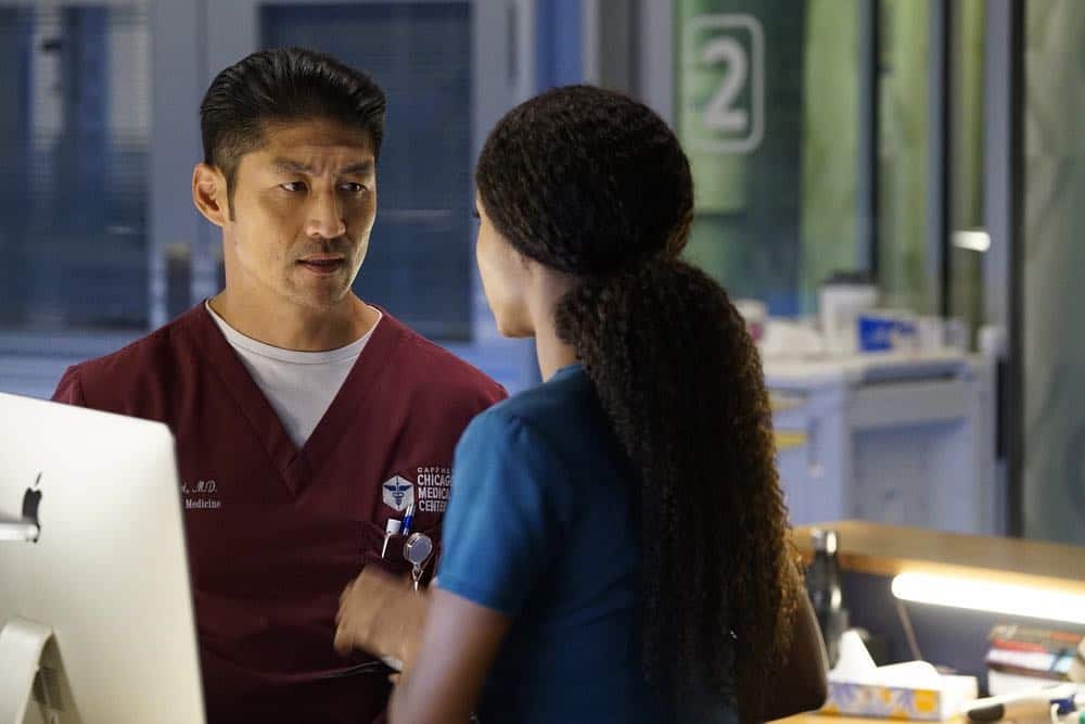 CHICAGO MED -- "Backed Against The Wall" Episode 404 -- Pictured: Brian Tee as Ethan Choi -- (Photo by: Elizabeth Sisson/NBC)