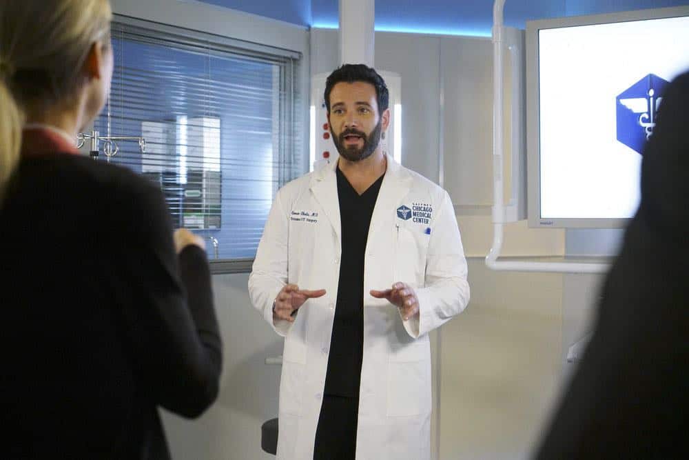 CHICAGO MED -- "Backed Against The Wall" Episode 404 -- Pictured: Colin Donnell as Connor Rhodes -- (Photo by: Elizabeth Sisson/NBC)