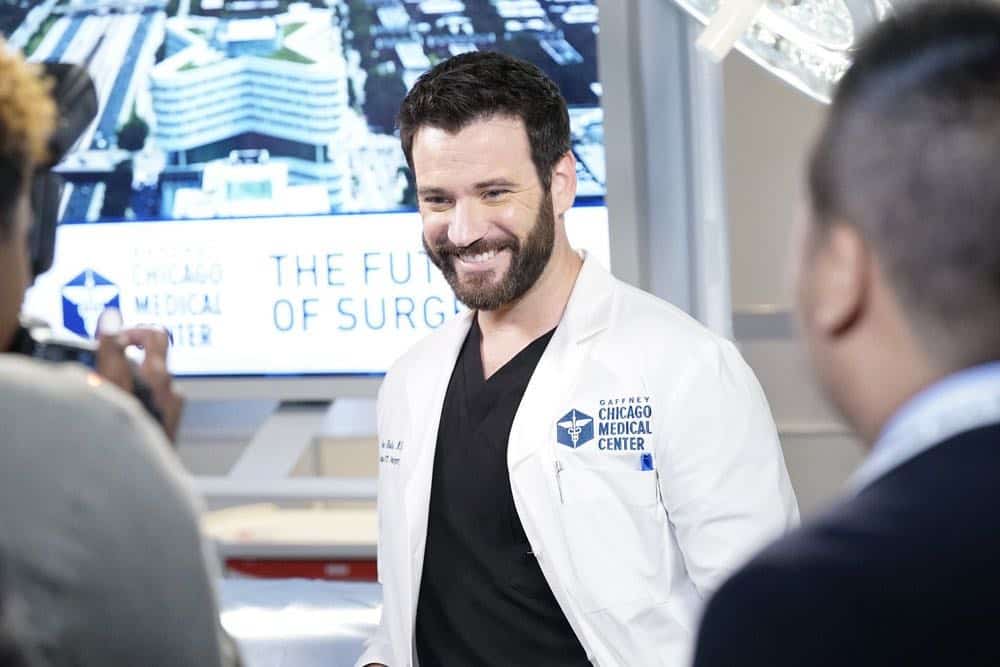 CHICAGO MED -- "Backed Against The Wall" Episode 404 -- Pictured: Colin Donnell as Connor Rhodes -- (Photo by: Elizabeth Sisson/NBC) CHICAGO MED -- "Backed Against The Wall" Episode 404 -- Pictured: Colin Donnell as Connor Rhodes -- (Photo by: Elizabeth Sisson/NBC)