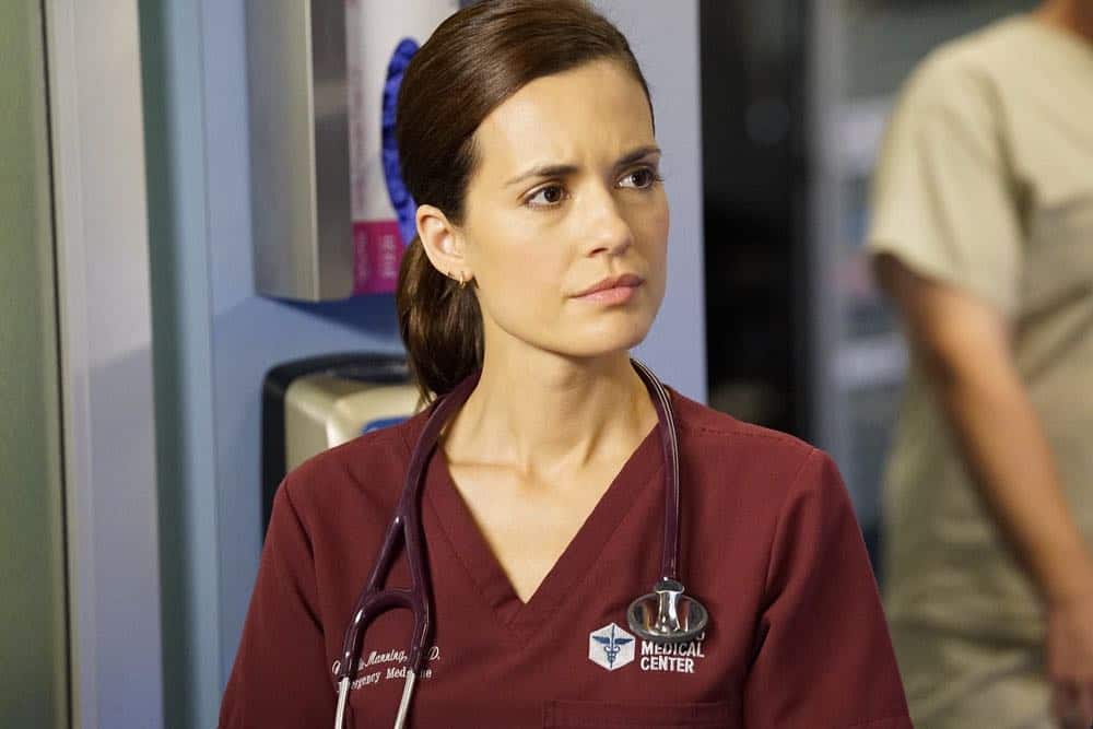 CHICAGO MED -- "Backed Against The Wall" Episode 404 -- Pictured: Torrey DeVitto as Natalie Manning -- (Photo by: Elizabeth Sisson/NBC) CHICAGO MED -- "Backed Against The Wall" Episode 404 -- Pictured: Torrey DeVitto as Natalie Manning -- (Photo by: Elizabeth Sisson/NBC)