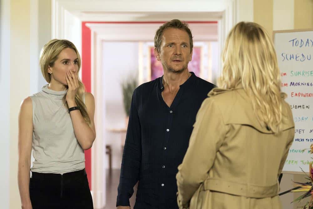 LAW & ORDER: SPECIAL VICTIMS UNIT -- "Accredo" Episode 2005 -- Pictured: (l-r) Sarah Carter as Lilah Finch, Sebastian Roché as Arlo Beck -- (Photo by: Barbara Nitke/NBC) LAW & ORDER: SPECIAL VICTIMS UNIT -- "Accredo" Episode 2005 -- Pictured: (l-r) Sarah Carter as Lilah Finch, Sebastian Roché as Arlo Beck -- (Photo by: Barbara Nitke/NBC)