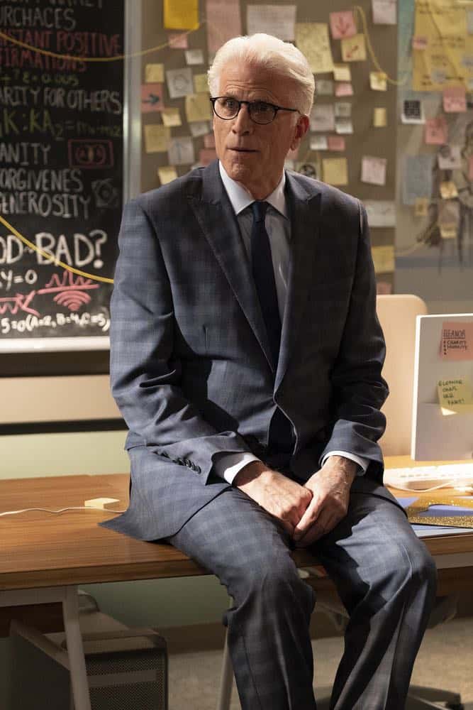 THE GOOD PLACE -- "Jeremy Bearimy" Episode 305 -- Pictured: Ted Danson as Michael -- (Photo by: Colleen Hayes/NBC)