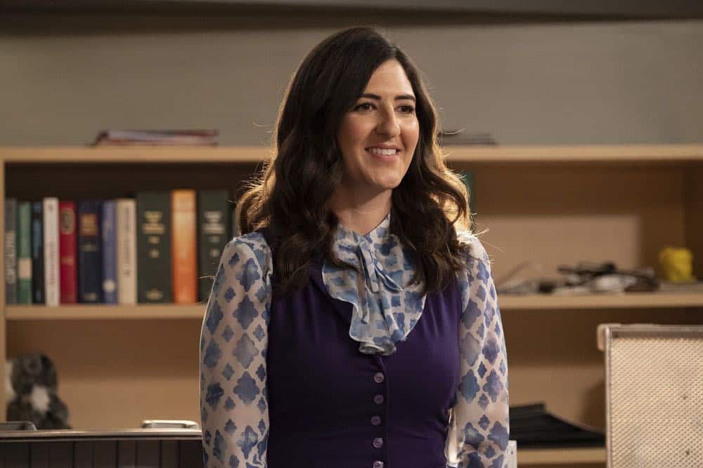 THE GOOD PLACE -- "Jeremy Bearimy" Episode 305 -- Pictured: D?Arcy Carden as Janet -- (Photo by: Colleen Hayes/NBC)