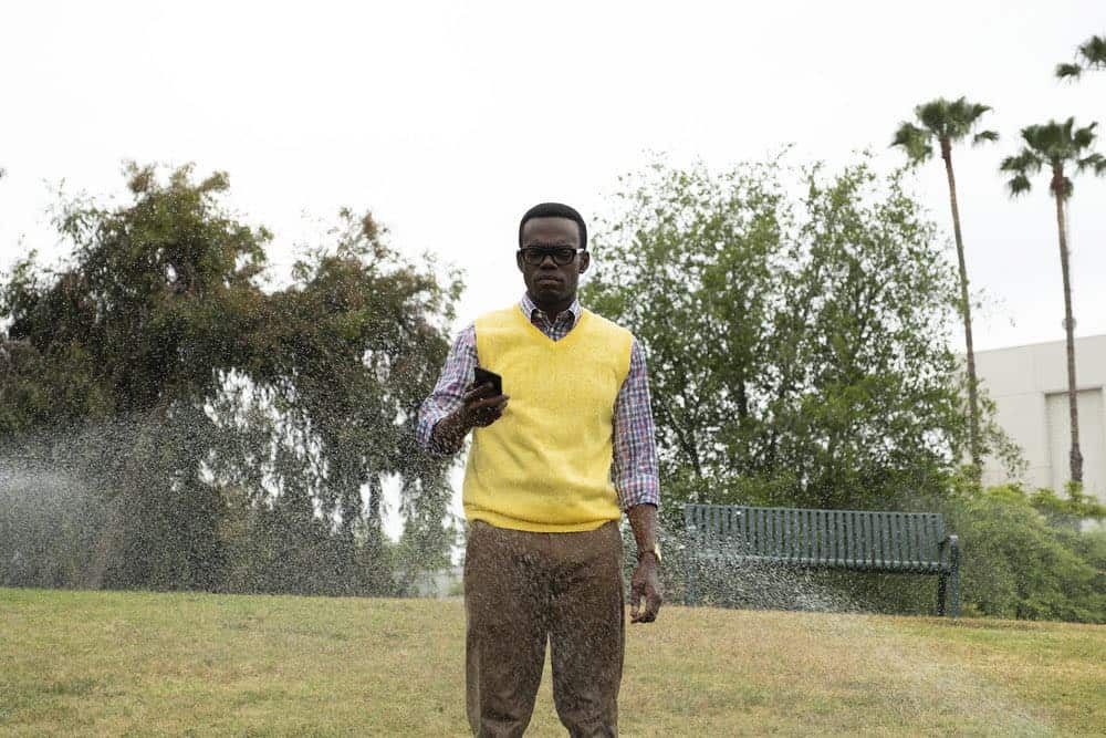 THE GOOD PLACE -- "Jeremy Bearimy" Episode 305 -- Pictured: William Jackson Harper as Chidi -- (Photo by: Colleen Hayes/NBC)