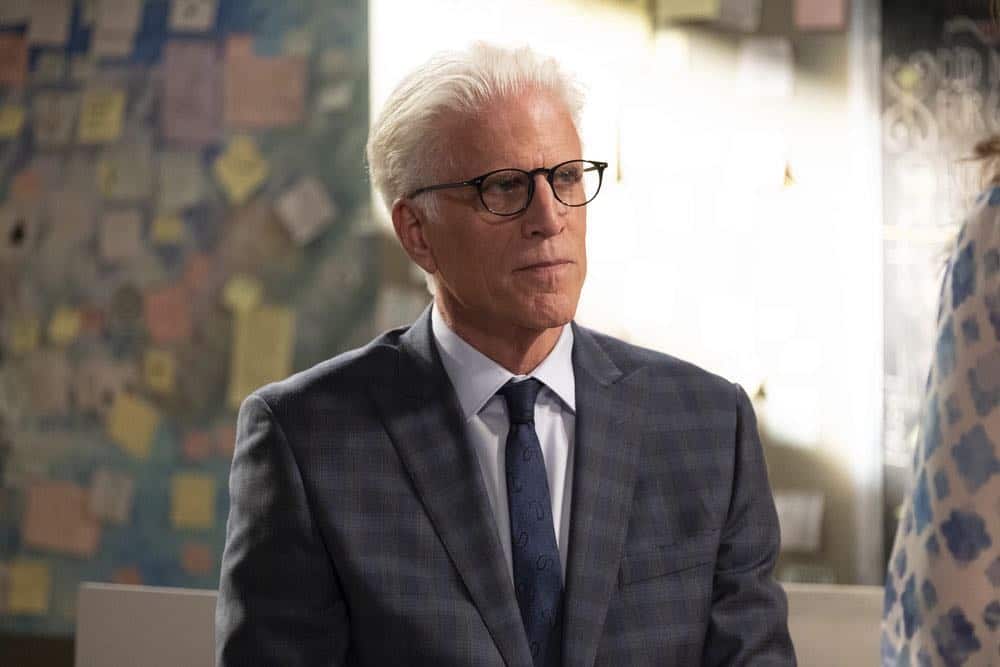 THE GOOD PLACE -- "Jeremy Bearimy" Episode 305 -- Pictured: Ted Danson as Michael -- (Photo by: Colleen Hayes/NBC)