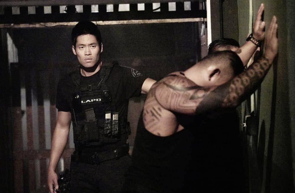 "Saving Face" -- Hondo suspects ulterior motive when the estranged U.S. Marshal husband (Michael Trucco) of his romantic interest, Deputy District Attorney Nia Wells (Nikiva Dionne), requests the S.W.A.T. team's help with the apprehension of a fugitive robbing drug cargo shipments. Also, Jessica is forced to implement departmental budget cuts as Street makes a heartbreaking discovery about his mother Karen (Sherilyn Fenn) on, on S.W.A.T., Thursday, Oct. 18 (10:00-11:00 PM, ET/PT) on the CBS Television Network. Pictured: David Lim as Victor Tan. Photo: Bill Inoshita/CBS é2018 CBS Broadcasting, Inc. All Rights Reserved