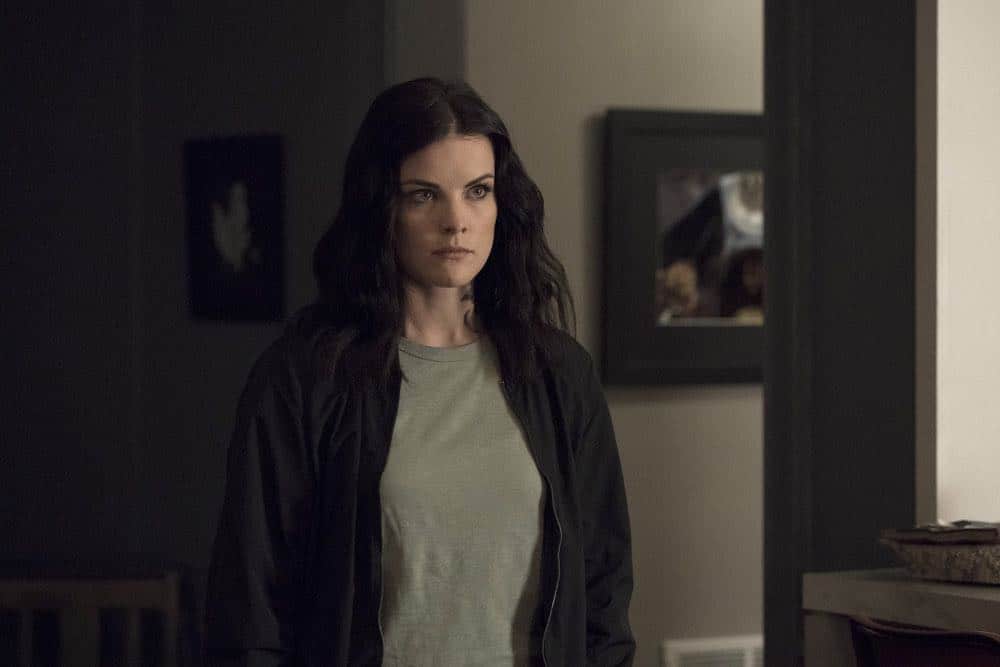 BLINDSPOT -- "My Art Project" Episode 402 -- Pictured: Jaimie Alexander as Jane Doe -- (Photo by: Virginia Sherwood/NBC)
