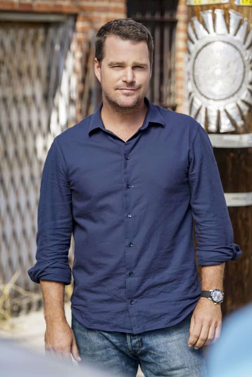 "Hit List" -- Pictured: Chris O'Donnell (Special Agent G. Callen). The NCIS team is in danger after their pictures, as well as Mosley and her son's names, are included on a cartel hit list. Also, NCIS Deputy Director Louis Ochoa (Esai Morales) arrives with Special Prosecutor John Rogers (Peter Jacobson) to interview Mosley about the off-the-books mission in Mexico, on NCIS: LOS ANGELES, Sunday, Oct. 21 (9:30-10:30 PM, ET/9:00-10:00 PM, PT) on the CBS Television Network. Gerald McRaney guest stars as Retired Navy Admiral Hollace Kilbride. Photo: Sonja Flemming/CBS é2018 CBS Broadcasting, Inc. All Rights Reserved.