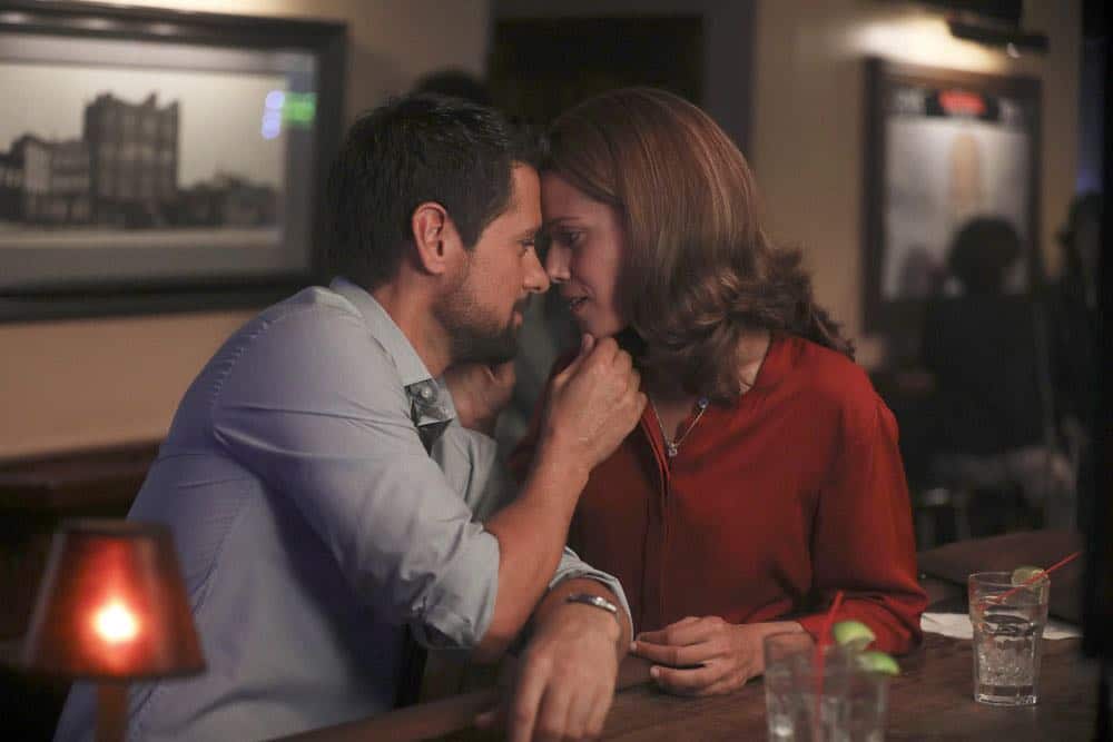 MANIFEST -- "Connecting Flights" Episode 105 -- Pictured: (l-r) J.R. Ramirez as Jared Vasquez, Victoria Cartagena as Lourdes -- (Photo by: Craig Blankenhorn/NBC/Warner Brothers) MANIFEST -- "Connecting Flights" Episode 105 -- Pictured: (l-r) J.R. Ramirez as Jared Vasquez, Victoria Cartagena as Lourdes -- (Photo by: Craig Blankenhorn/NBC/Warner Brothers)