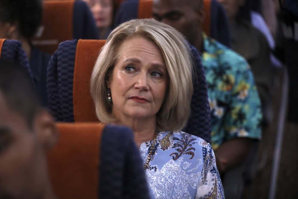 MANIFEST -- "Connecting Flights" Episode 105 -- Pictured: Geraldine Leer as Karen Stone -- (Photo by: Craig Blankenhorn/NBC/Warner Brothers)