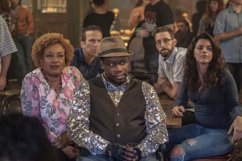 "In the Blood" - Pride's father, Cassius Pride (Stacy Keach), is wrapped up in an NCIS case involving a notorious unsolved casino heist from several years ago. Also, Pride meets a family member he never knew existed, on the milestone 100th episode of NCIS: NEW ORLEANS, Tuesday, Oct. 23 (10:00-11:00 PM, ET/PT) on the CBS Television Network. Pictured L-R: CCH Pounder as Dr. Loretta Wade, Lucas Black as Special Agent Christopher LaSalle, Daryl Chill Mitchell as Patton Plame, Rob Kerkovich as Forensic Scientist Sebastian Lund, and Vanessa Ferlito as FBI Special Agent Tammy Gregorio Photo: Skip Bolen/CBS é2018 CBS Broadcasting, Inc. All Rights Reserved "In the Blood" - Pride's father, Cassius Pride (Stacy Keach), is wrapped up in an NCIS case involving a notorious unsolved casino heist from several years ago. Also, Pride meets a family member he never knew existed, on the milestone 100th episode of NCIS: NEW ORLEANS, Tuesday, Oct. 23 (10:00-11:00 PM, ET/PT) on the CBS Television Network. Pictured L-R: CCH Pounder as Dr. Loretta Wade, Lucas Black as Special Agent Christopher LaSalle, Daryl Chill Mitchell as Patton Plame, Rob Kerkovich as Forensic Scientist Sebastian Lund, and Vanessa Ferlito as FBI Special Agent Tammy Gregorio Photo: Skip Bolen/CBS é2018 CBS Broadcasting, Inc. All Rights Reserved