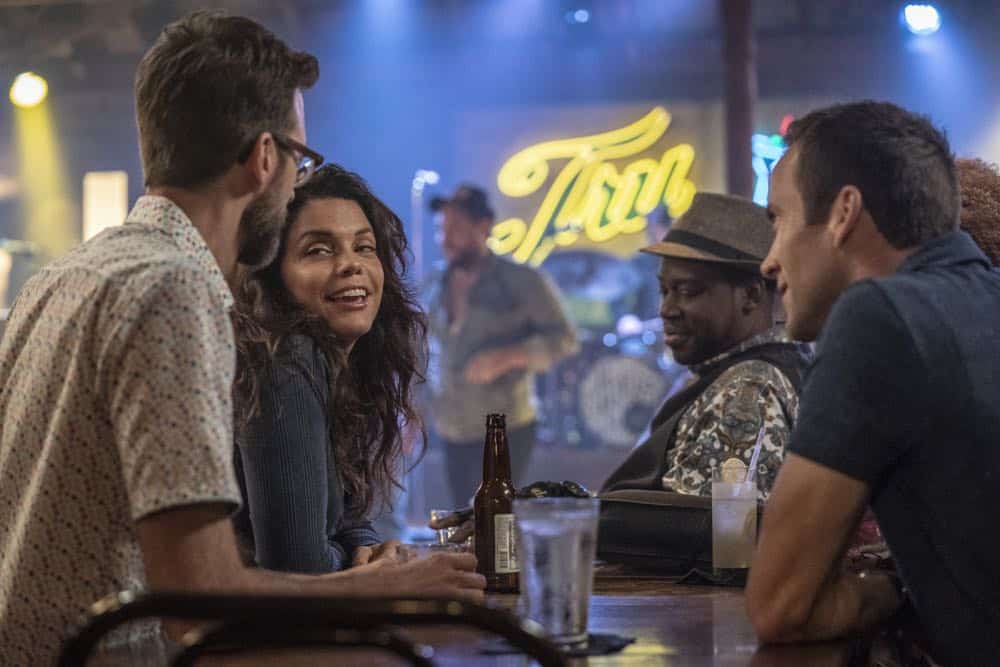 "In the Blood" - Pride's father, Cassius Pride (Stacy Keach), is wrapped up in an NCIS case involving a notorious unsolved casino heist from several years ago. Also, Pride meets a family member he never knew existed, on the milestone 100th episode of NCIS: NEW ORLEANS, Tuesday, Oct. 23 (10:00-11:00 PM, ET/PT) on the CBS Television Network. Pictured L-R: Rob Kerkovich as Forensic Scientist Sebastian Lund, Vanessa Ferlito as FBI Special Agent Tammy Gregorio, Daryl Chill Mitchell as Patton Plame, and Lucas Black as Special Agent Christopher LaSalle Photo: Skip Bolen/CBS é2018 CBS Broadcasting, Inc. All Rights Reserved "In the Blood" - Pride's father, Cassius Pride (Stacy Keach), is wrapped up in an NCIS case involving a notorious unsolved casino heist from several years ago. Also, Pride meets a family member he never knew existed, on the milestone 100th episode of NCIS: NEW ORLEANS, Tuesday, Oct. 23 (10:00-11:00 PM, ET/PT) on the CBS Television Network. Pictured L-R: Rob Kerkovich as Forensic Scientist Sebastian Lund, Vanessa Ferlito as FBI Special Agent Tammy Gregorio, Daryl Chill Mitchell as Patton Plame, and Lucas Black as Special Agent Christopher LaSalle Photo: Skip Bolen/CBS é2018 CBS Broadcasting, Inc. All Rights Reserved