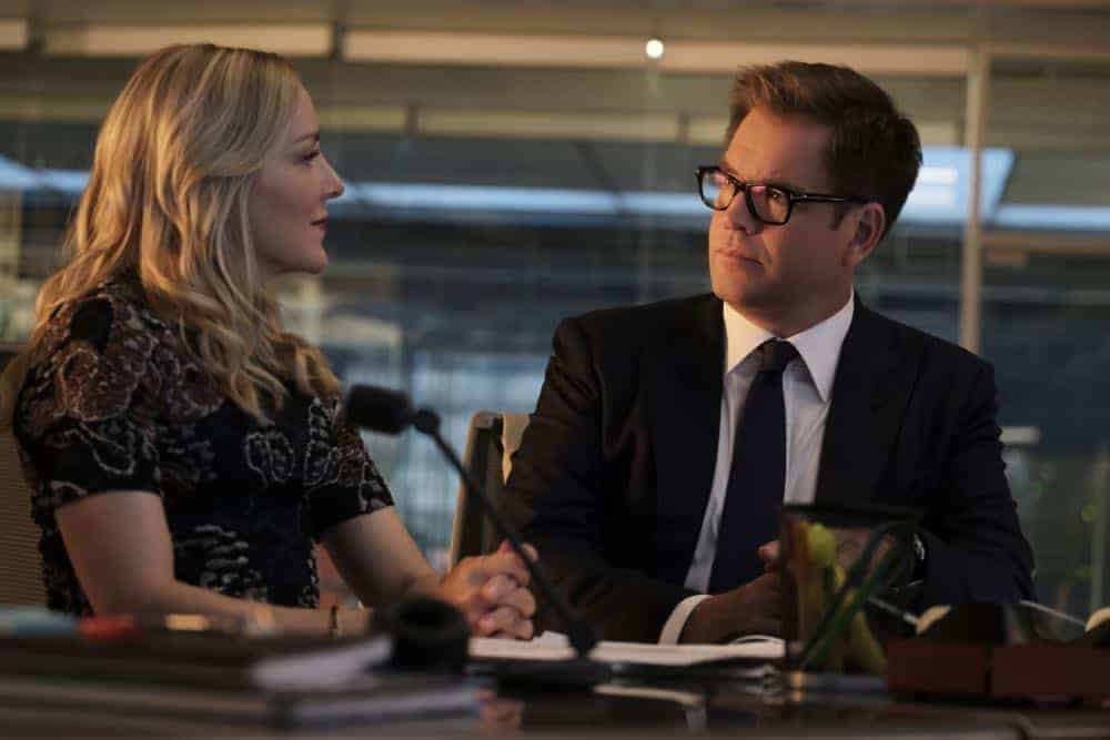 "The Missing Piece" - Bull joins the defense team of a seemingly unwinnable case when a man he believes is innocent, is put on trial for murder after his submission to a DNA database links him to a homicide. Also, while Bull and Benny work toward selecting jurors who are predisposed to trust their gut instinct rather than incontrovertible evidence, Danny and Mackenzie research whether their client's DNA could have been contaminated, on BULL, Monday, Oct. 22 (10:00-11:00 PM, ET/PT) on the CBS Television Network. Pictured L-R: Geneva Carr as Marissa Morgan and Michael Weatherly as Dr. Jason Bull Photo: Jojo Whilden/CBS é2018 CBS Broadcasting, Inc. All Rights Reserved "The Missing Piece" - Bull joins the defense team of a seemingly unwinnable case when a man he believes is innocent, is put on trial for murder after his submission to a DNA database links him to a homicide. Also, while Bull and Benny work toward selecting jurors who are predisposed to trust their gut instinct rather than incontrovertible evidence, Danny and Mackenzie research whether their client's DNA could have been contaminated, on BULL, Monday, Oct. 22 (10:00-11:00 PM, ET/PT) on the CBS Television Network. Pictured L-R: Geneva Carr as Marissa Morgan and Michael Weatherly as Dr. Jason Bull Photo: Jojo Whilden/CBS é2018 CBS Broadcasting, Inc. All Rights Reserved