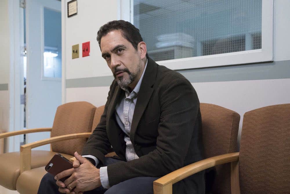 NEW AMSTERDAM -- "Cavitation" Episode 105 -- Pictured: José Zúñiga as Louis "Lou" Navarro -- (Photo by: Virginia Sherwood/NBC) NEW AMSTERDAM -- "Cavitation" Episode 105 -- Pictured: José Zúñiga as Louis "Lou" Navarro -- (Photo by: Virginia Sherwood/NBC)
